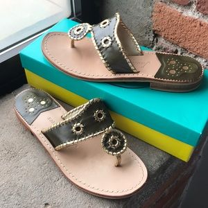 Olive & Gold Jacks Sz8